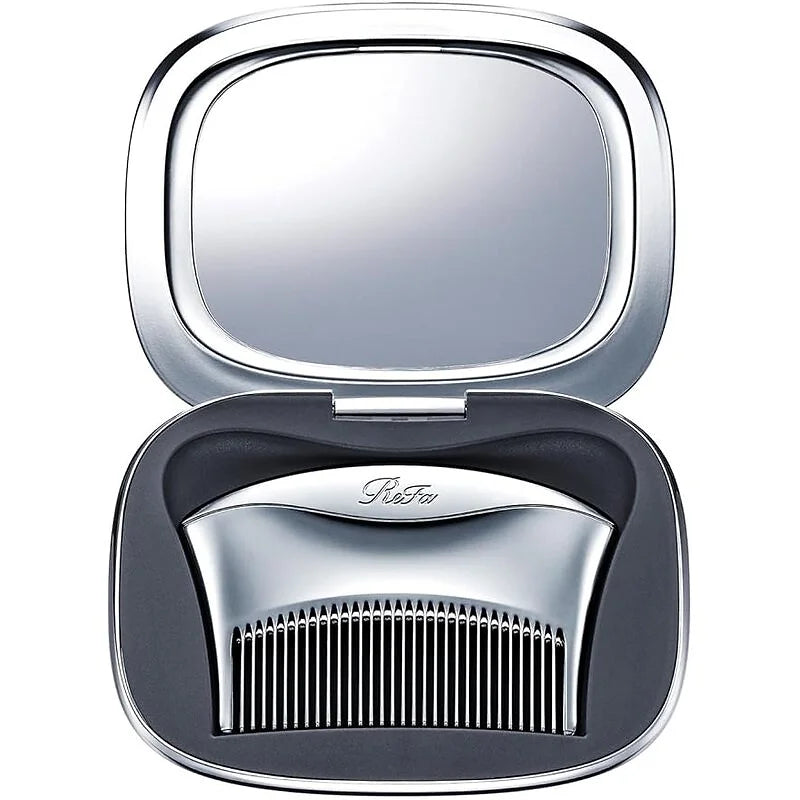 ReFa MARQUISE Compact – Comb & Mirror Set with Magnetic Case