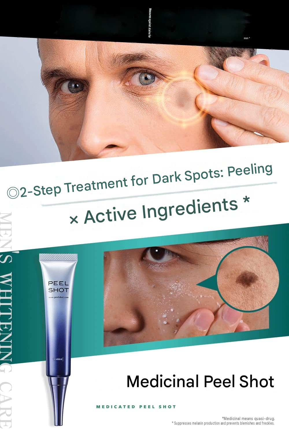 Kitano Kaiteki Kobo Men's Peel Shot – Medicated Peeling Gel 25g