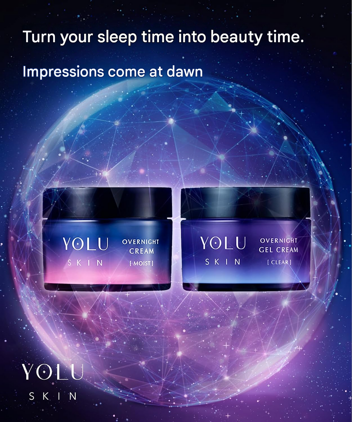 YOLU Skin Overnight Gel Cream Clear 45g