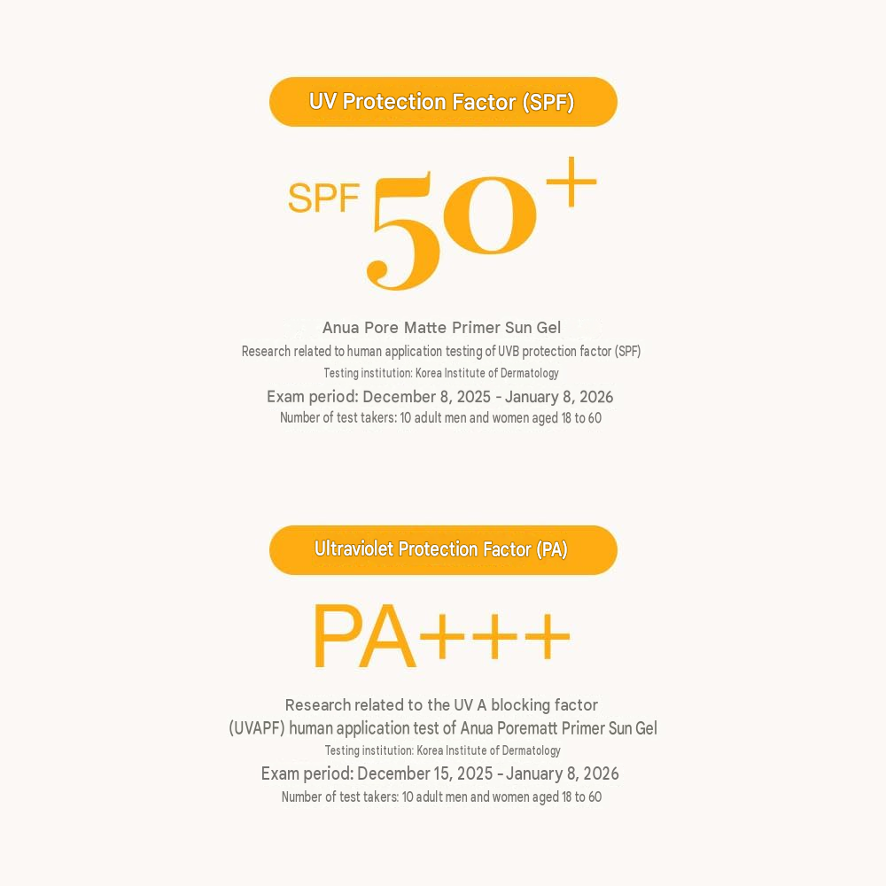 ANUA Pore Mat Primer Sun Gel SPF50+ PA+++ – 50 ml