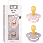 BIBS Natural Rubber Pacifier – Blossom/Dusky Lilac | Set of 2 |