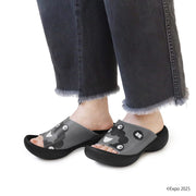 EXPO2025 Black Myakumyaku Sandals Egg Heel Women's - MYK-EGb