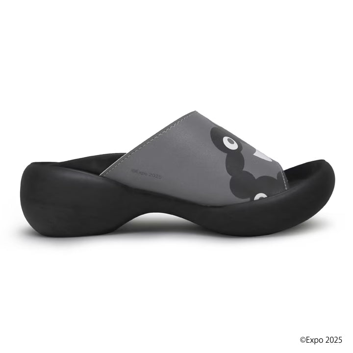 EXPO2025 Black Myakumyaku Sandals Egg Heel Women's - MYK-EGb