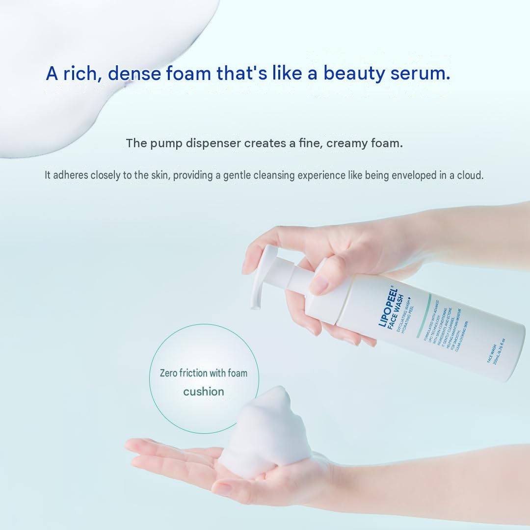 LIPOPEEL Face Wash, 6.8 fl oz (200 mL)