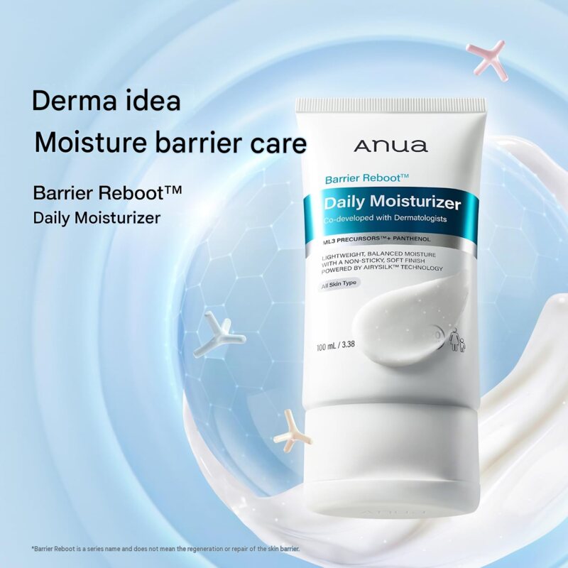 ANUA Barrier Reboot Daily Moisturizer – Panthenol & Barrier Care Cream 100mL