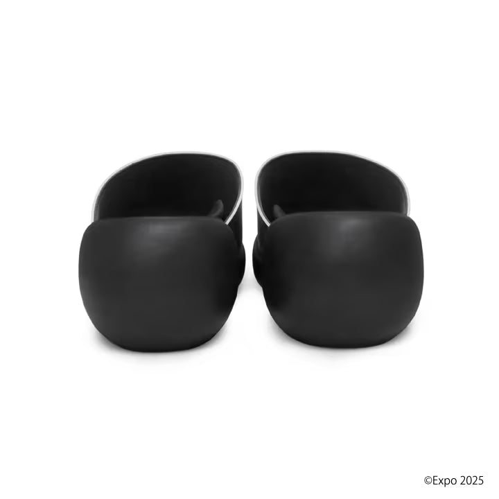 EXPO2025 Black Myakumyaku Sandals Egg Heel Women's - MYK-EGb