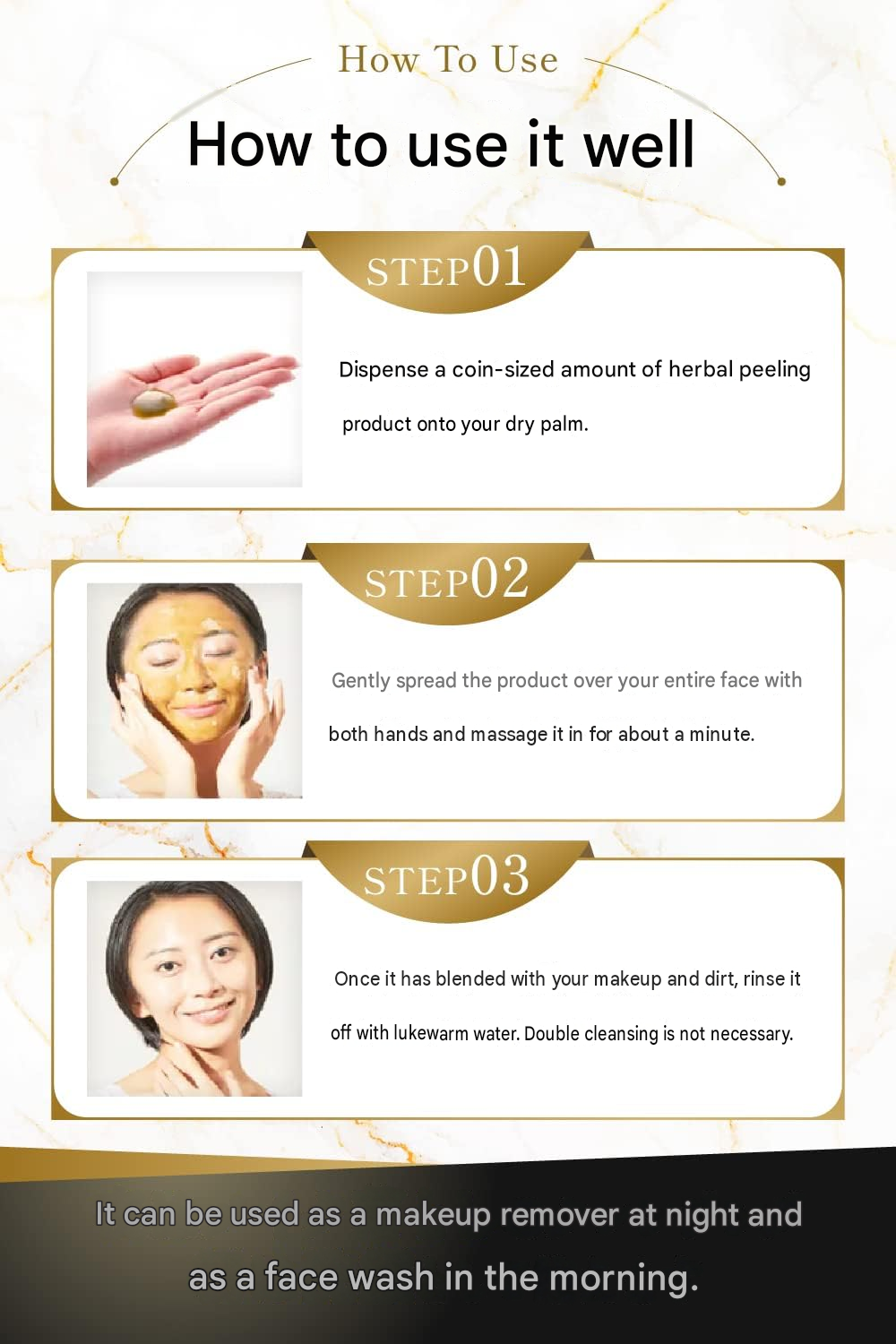ESTH Herbal Peeling Cleanser – 4.2 oz (120 g), Approx. 1-Month Supply