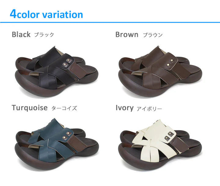 RegettaCanoe Men's Cross-Strap Sandals - CJFD-5367