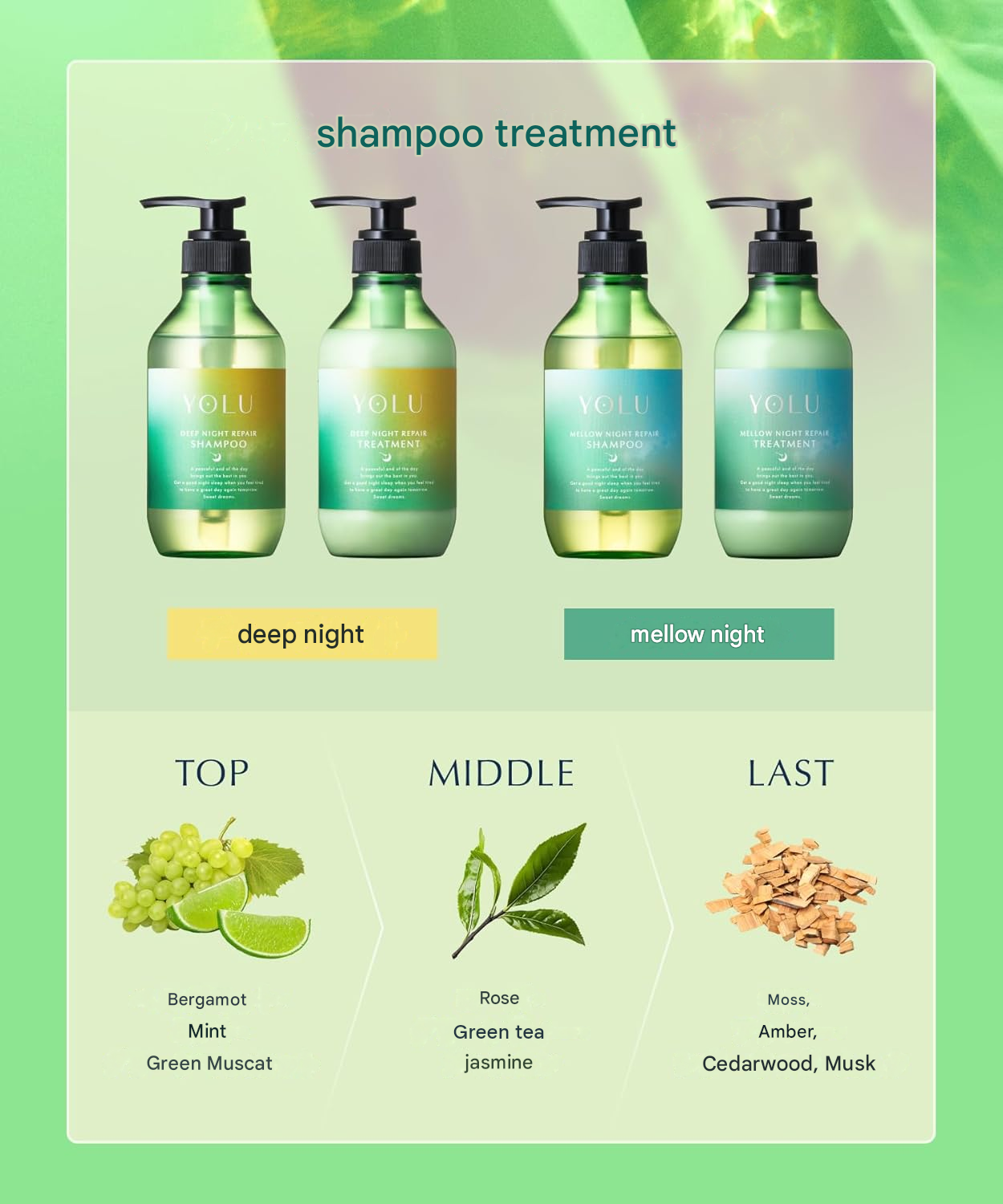 YOLU Deep Night Repair Summer Shampoo & Treatment Set