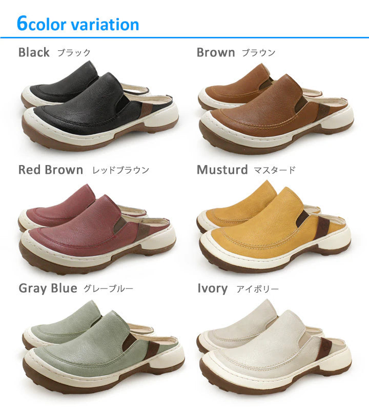 RegettaCanoe Women's Side-Gore Casual Clogs - CCKP-001
