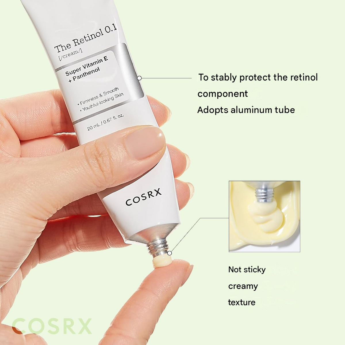 COSRX Pure Retinol 0.1 Cream, 0.7 fl oz (20 mL)