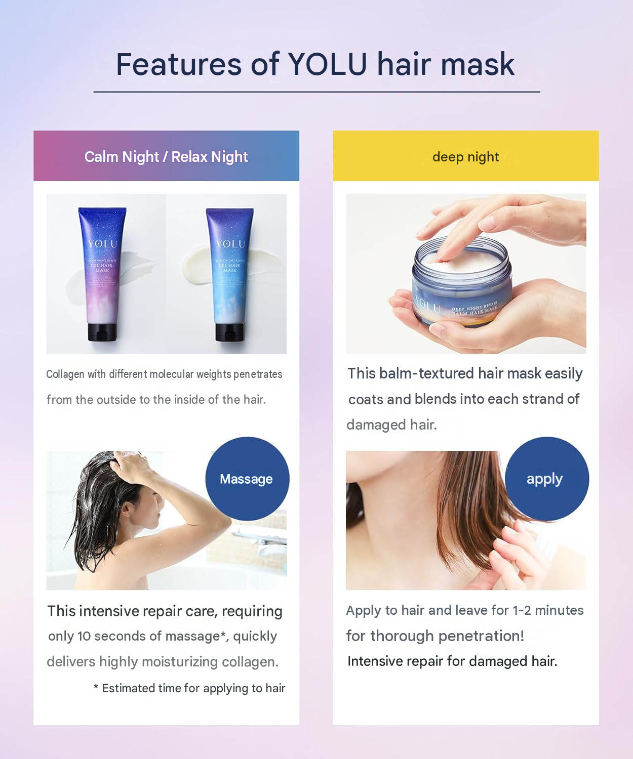YOLU Yoru Hair Mask Deep Night Repair
