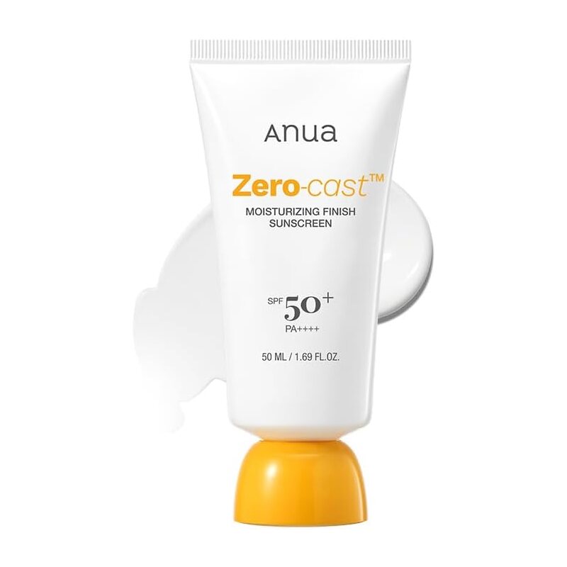 ANUA Zero-Cast Moisturizing Sunscreen SPF50+ 50mL