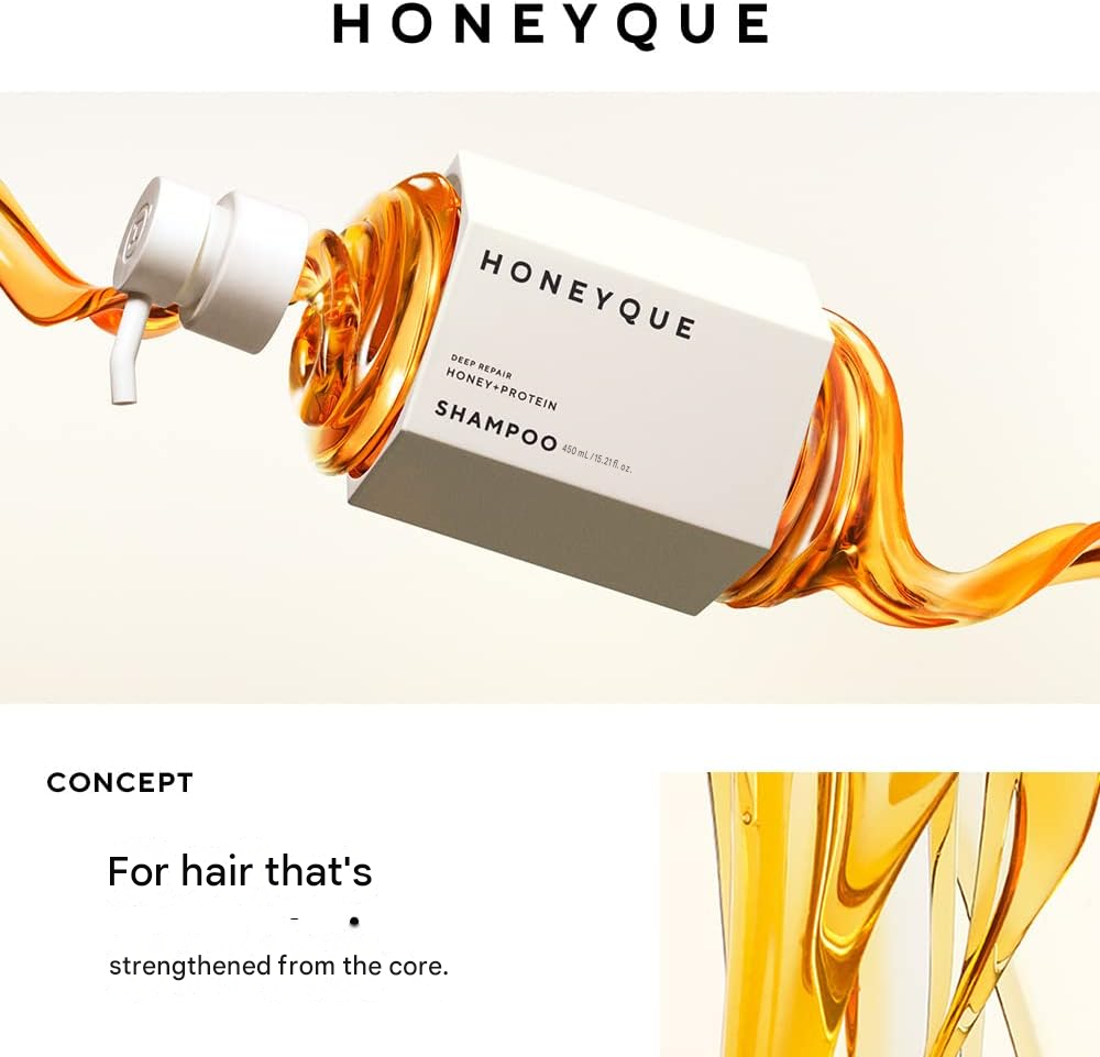 HONEYQUE Deep Repair Shampoo & Hair Treatment Moist Set – 450ml (Choose your option)