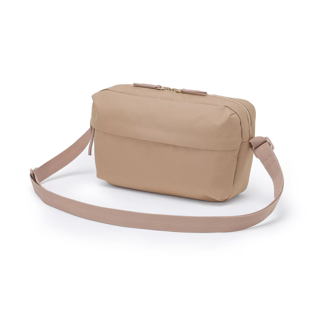 MUJI Water-Repellent Recycled Polyester Shoulder Bag- 17 × 28 × 6 cm