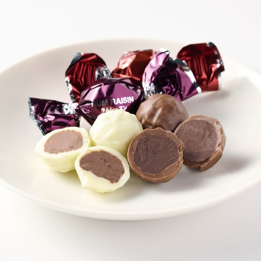 MUJI Bonbon Chocolates – Rum Raisin & Fig Brandy - set of 3