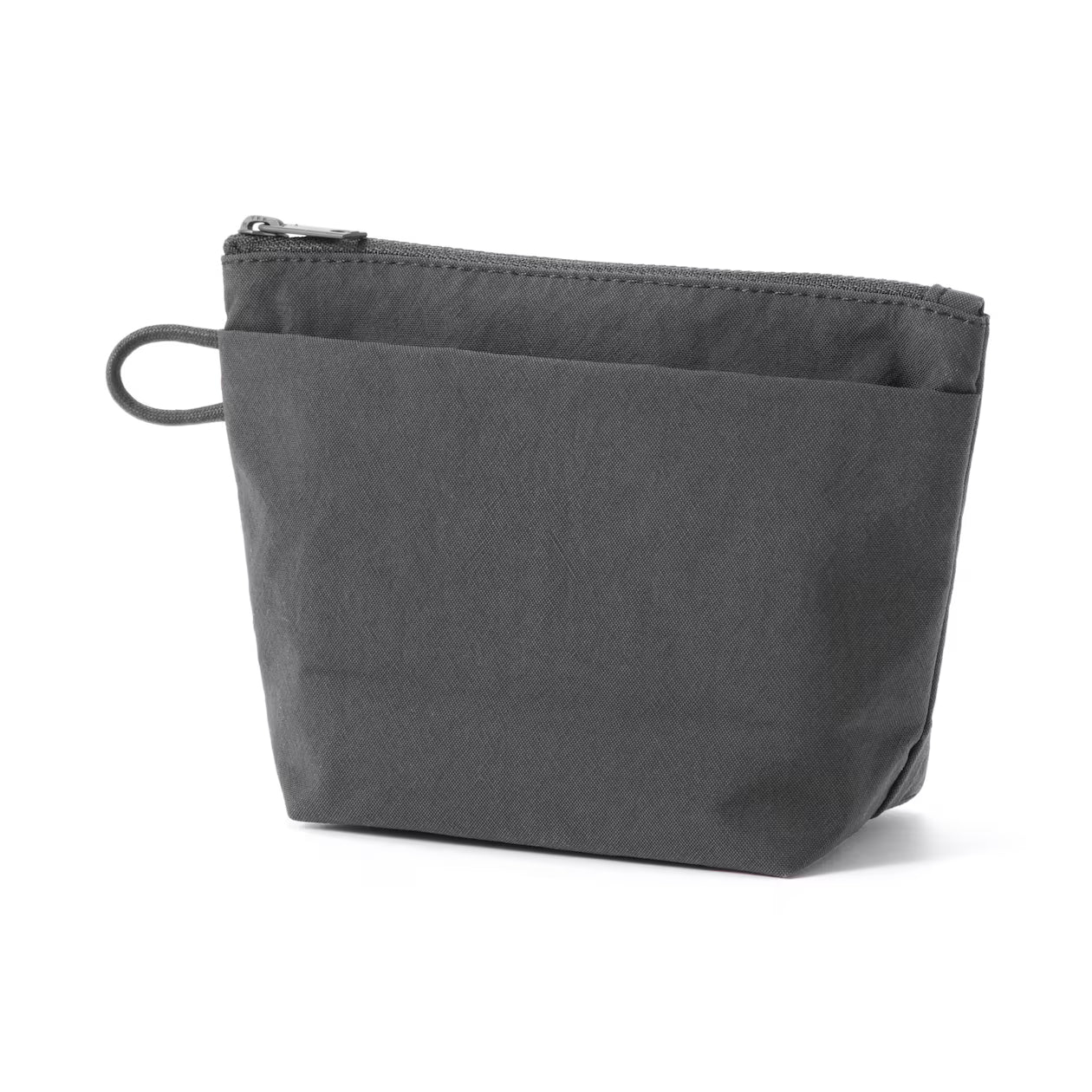 Muji Wrinkle Nylon Gusseted Pouch ５×１１×６ｃｍ