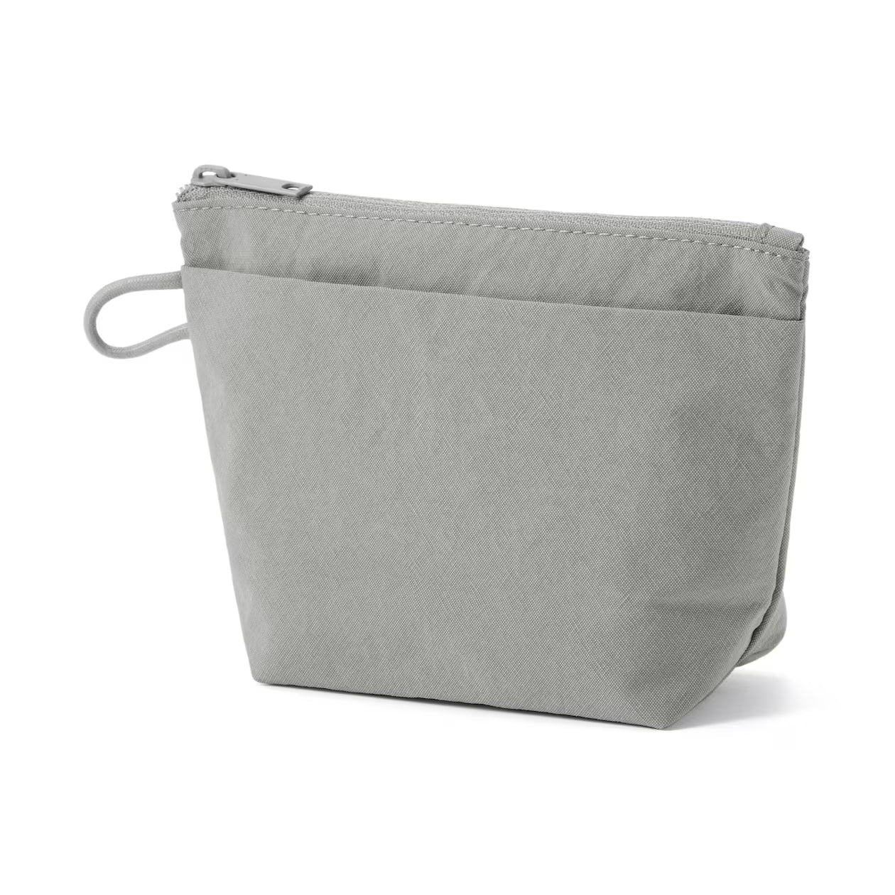Muji Wrinkle Nylon Gusseted Pouch ５×１１×６ｃｍ
