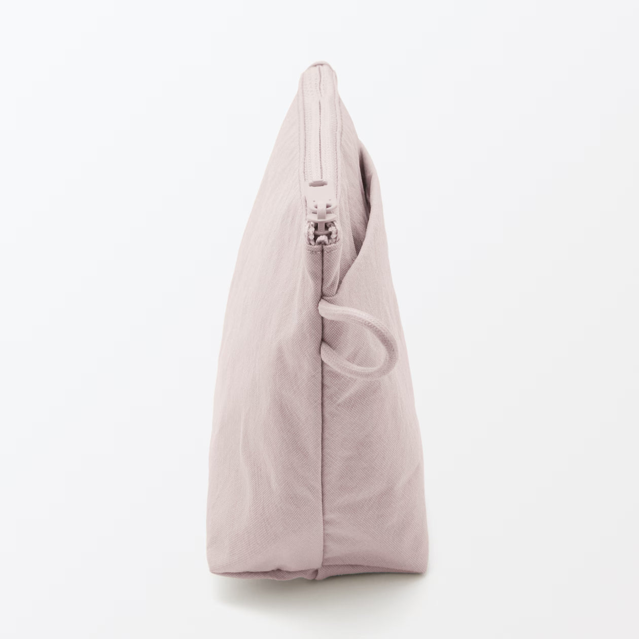 Muji Wrinkle Nylon Gusseted Pouch ５×１１×６ｃｍ