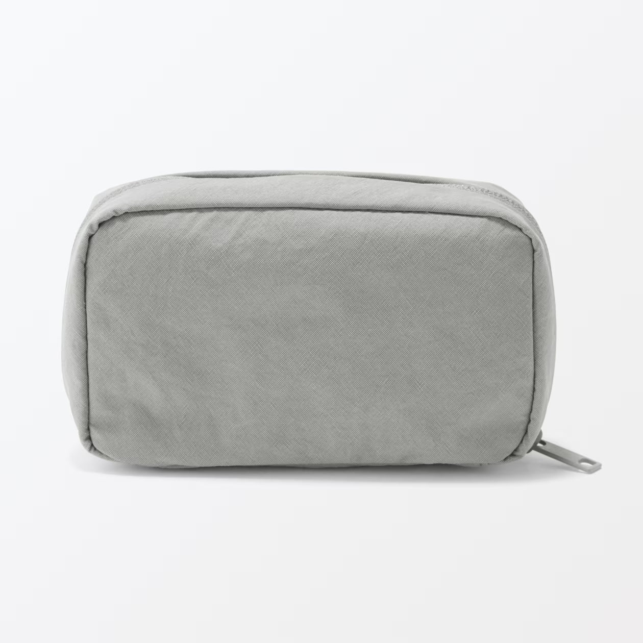 Wrinkle Nylon Wide-Opening Pouch – Medium