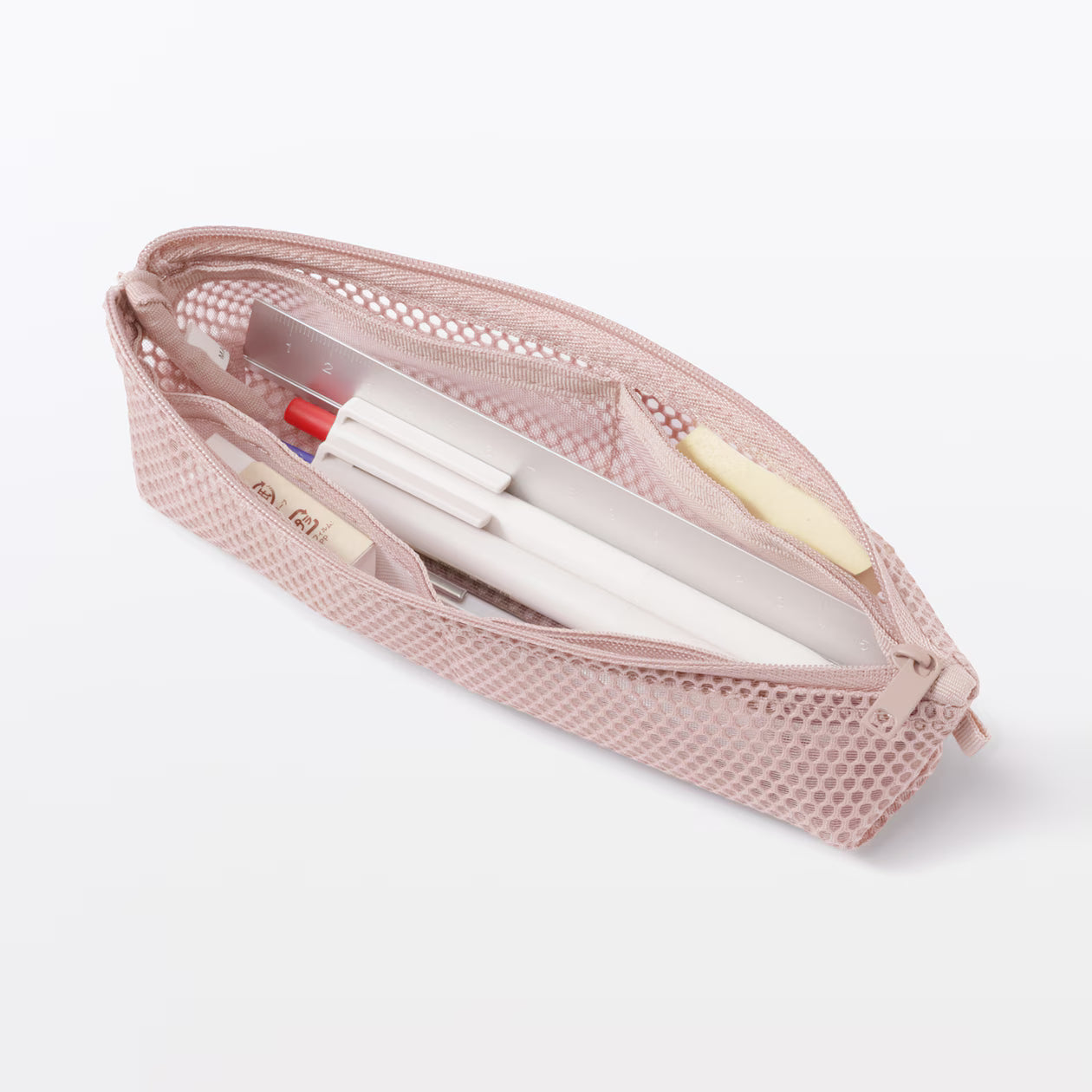 Muji 3D Mesh Pen Case with Gusset – 170 × 50 × 50 mm