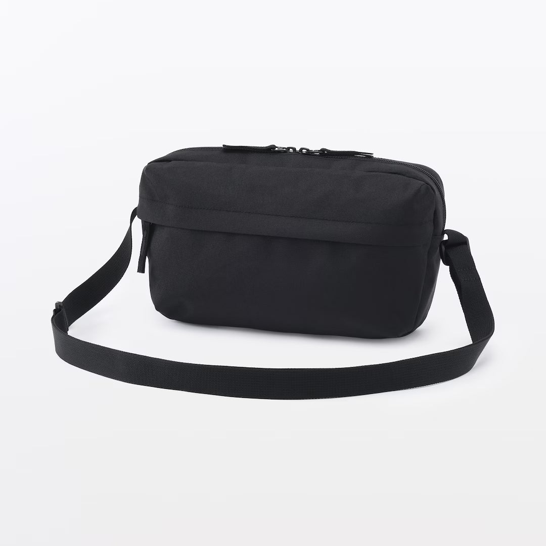 MUJI Water-Repellent Recycled Polyester Shoulder Bag- 17 × 28 × 6 cm