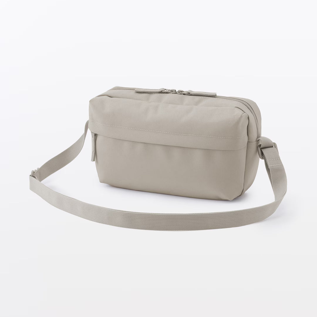 MUJI Water-Repellent Recycled Polyester Shoulder Bag- 17 × 28 × 6 cm