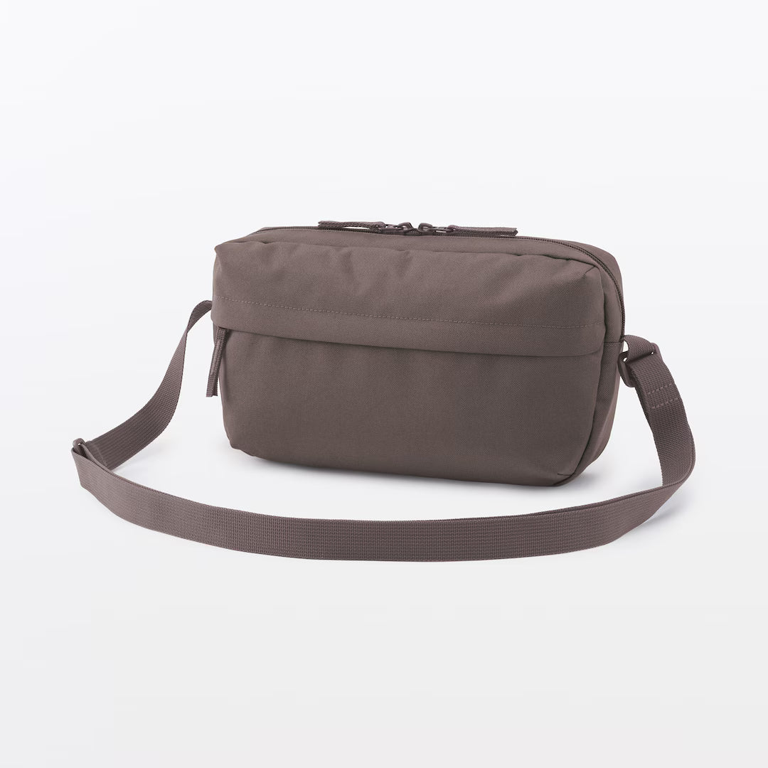 MUJI Water-Repellent Recycled Polyester Shoulder Bag- 17 × 28 × 6 cm