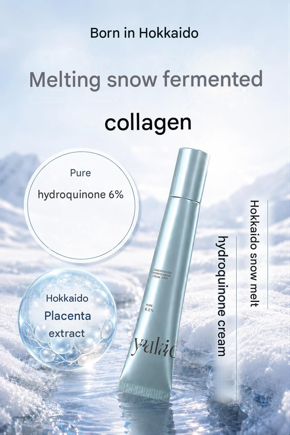 Hokkaido Snowflake Hydroquinone Cream 6% – Brightening & Spot Care, 20g