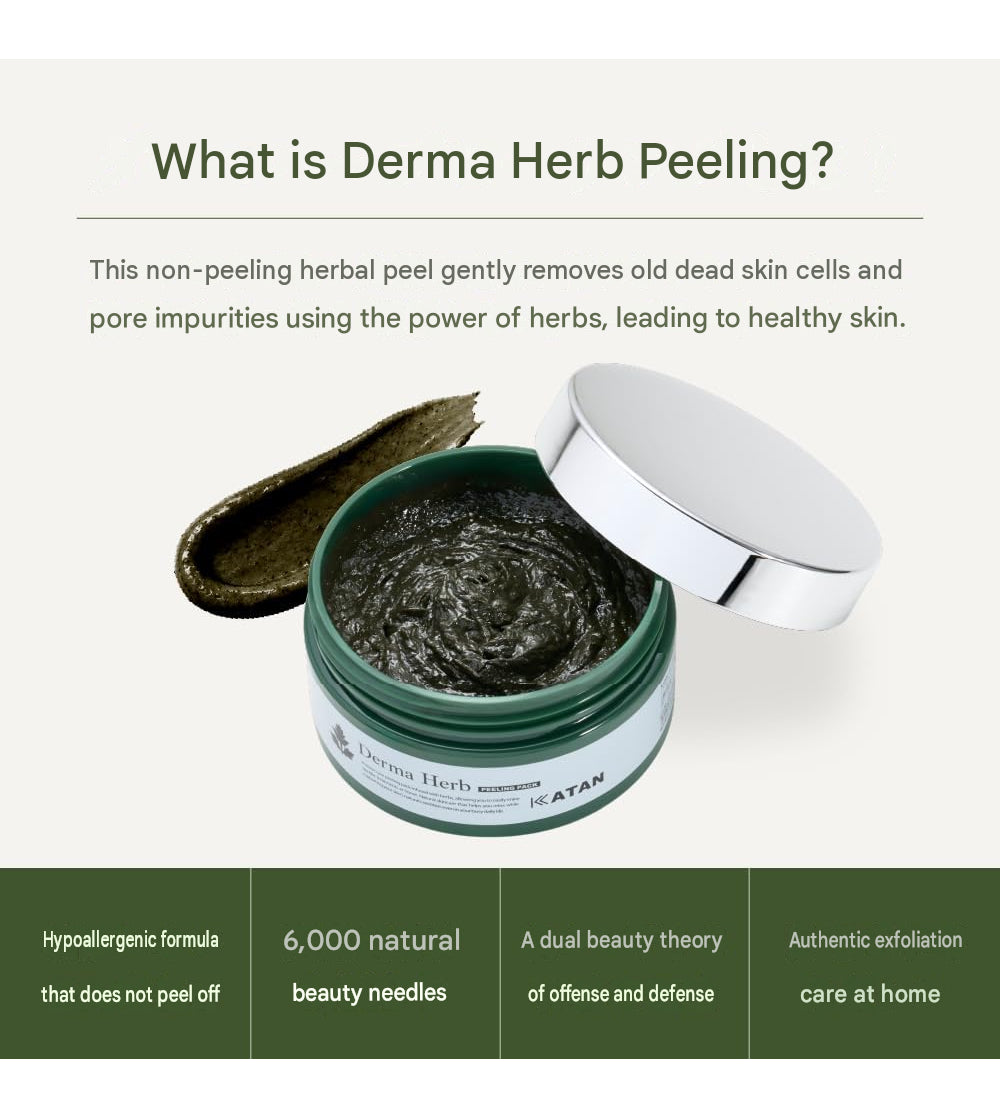 KATAN Derma Herbal Peeling Pack – Micro-Needle Exfoliating Face Mask 200g