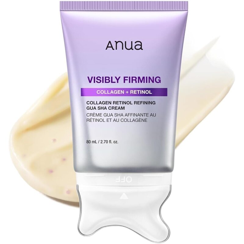 ANUA Collagen Retinol Refining Gua Sha Cream – Firming &amp; Sculpting Care 80mL