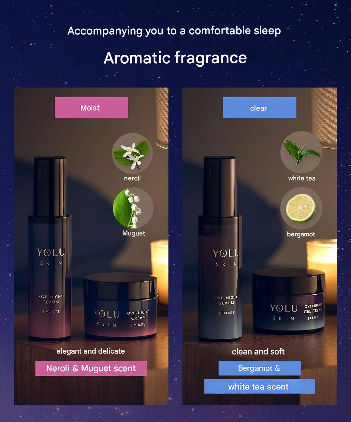 YOLU Skin Overnight Cream Moist 45g