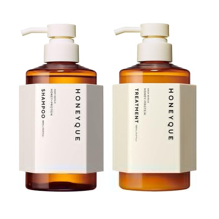 HONEYQUE Deep Repair Shampoo & Hair Treatment Moist Set – 450ml (Choose your option)