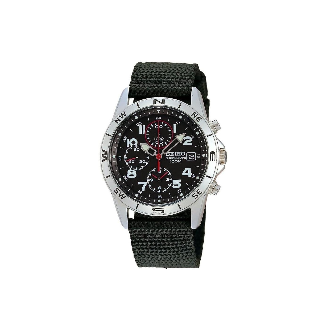 Seiko Military Khaki Chronograph 100M Watch