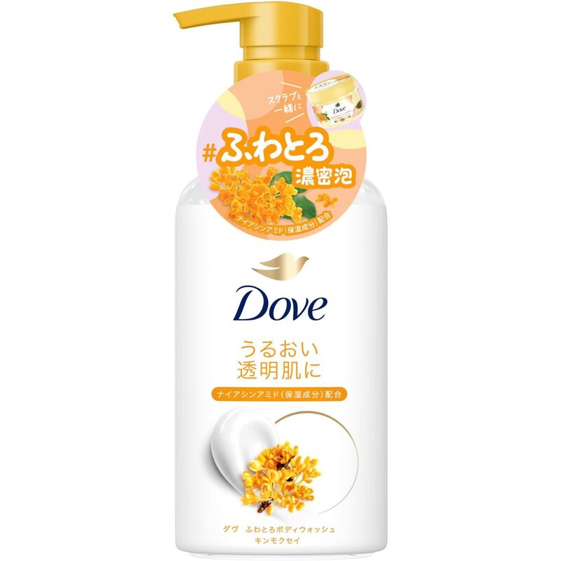 Dove Fluffy Body Wash Osmanthus (450g)