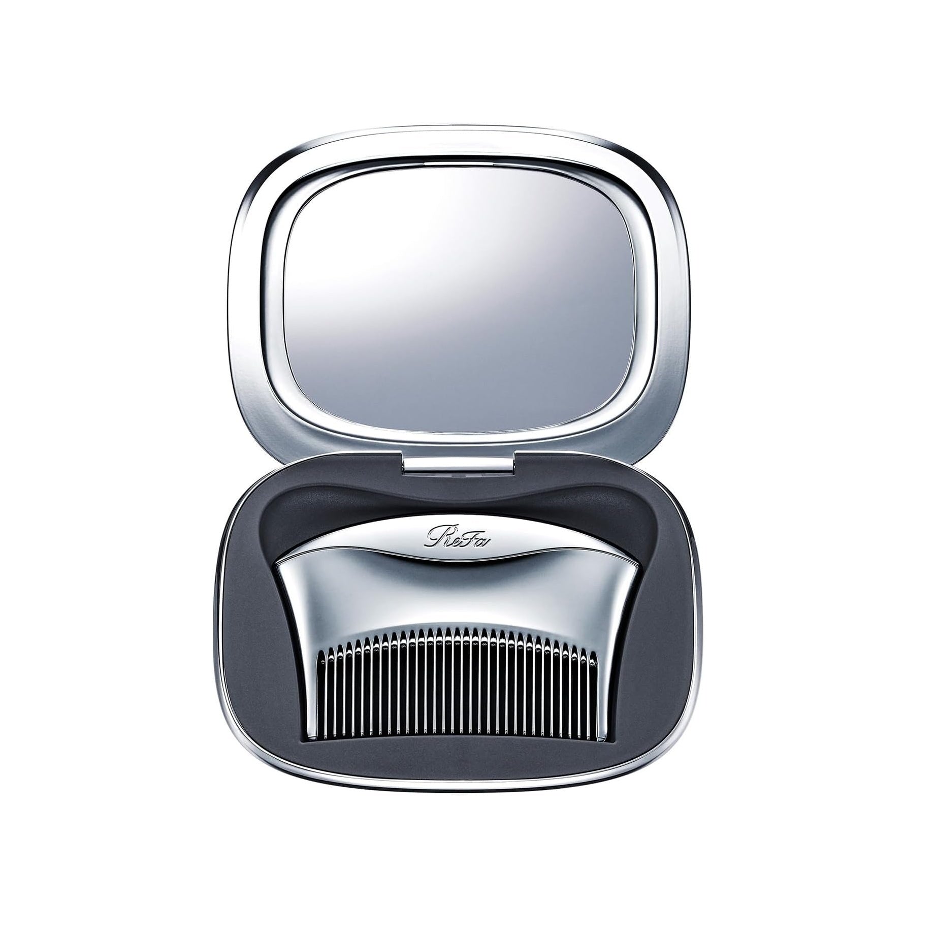 ReFa Marc Compact Hair Comb & Mirror – Silver