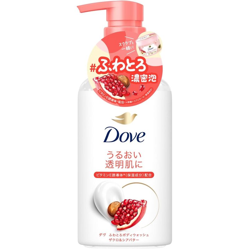 Dove Fluffy Body Wash Pomegranate & Shea Butter (450g)