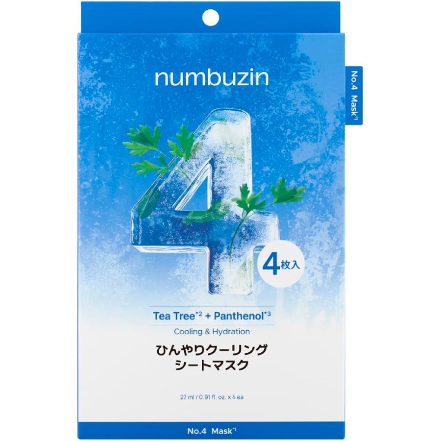 numbuzin No.4 Cooling Sheet Mask (4 Sheets)