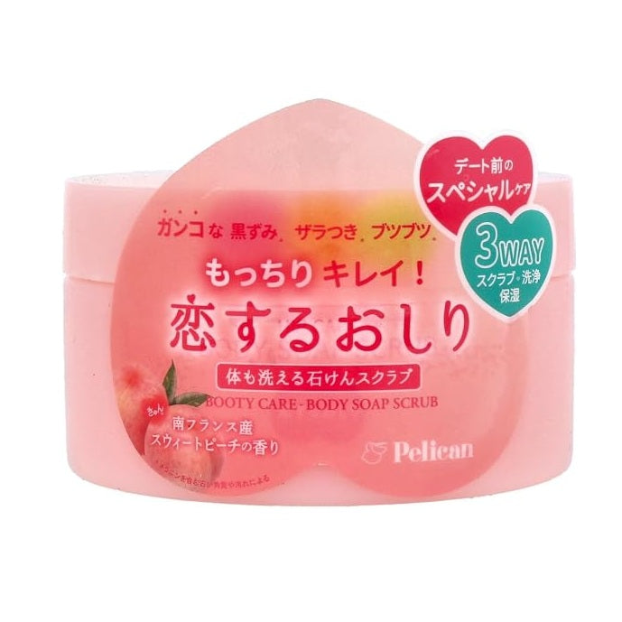 Love Butt Washable Body Soap Scrub – Sweet Peach Scent, 180g