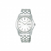 Seiko Selection Men's Quartz Watch – Stainless Steel Bracelet | Day-Date Display