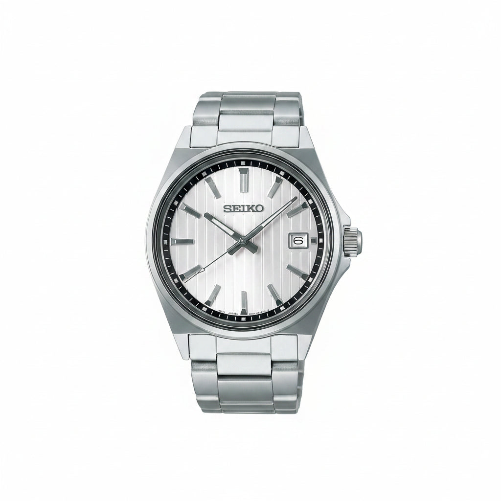 Seiko Selection S Series Men's Quartz Watch — Stainless Steel Bracelet, 10 ATM