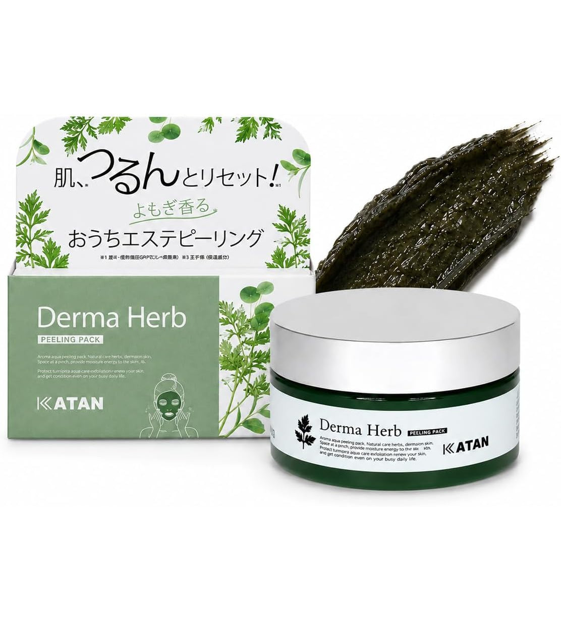KATAN Derma Herbal Peeling Pack – Micro-Needle Exfoliating Face Mask 200g