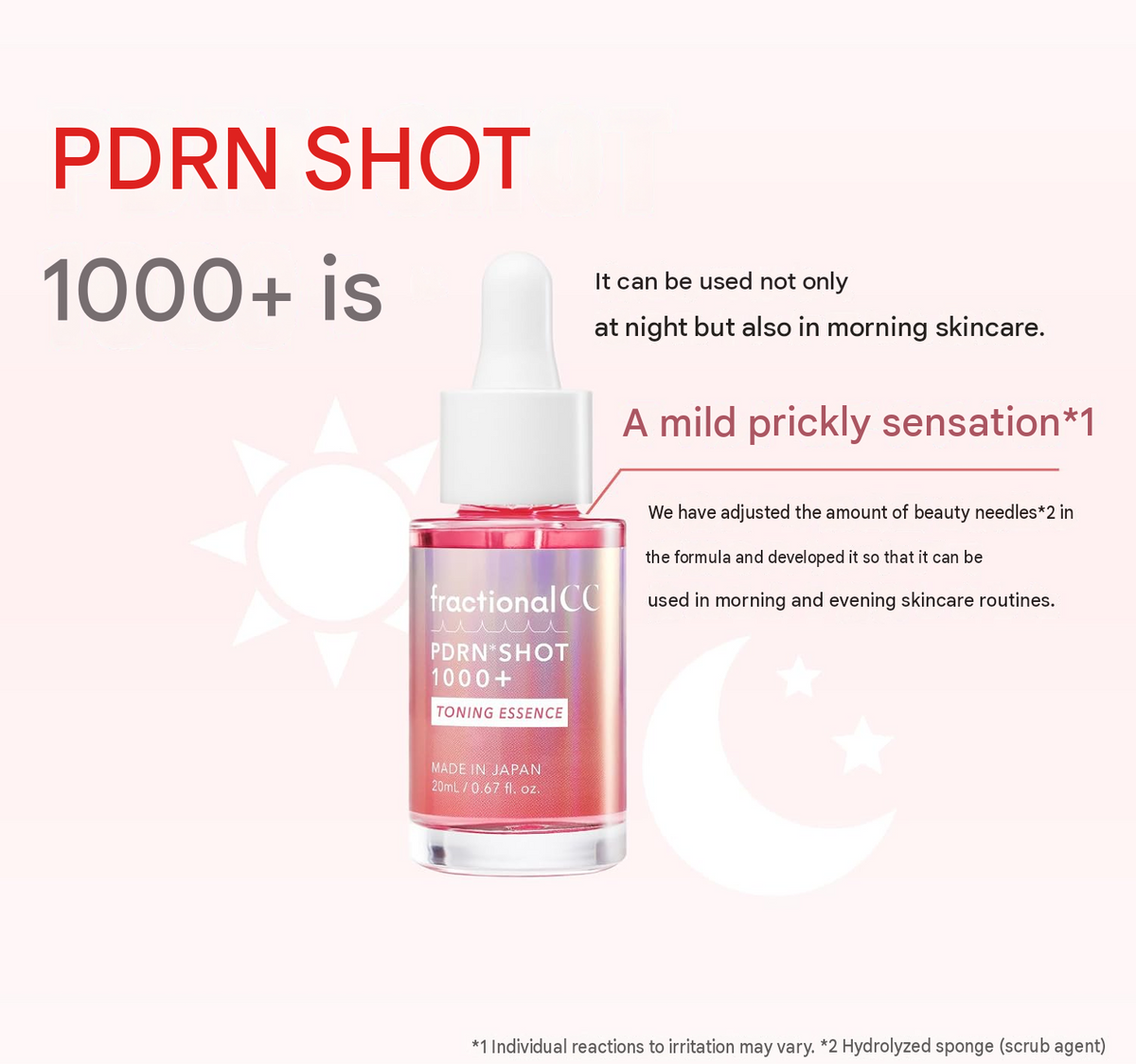 Fractional CC PDRN Shot 1000+ Toning Essence – Niacinamide & Arbutin Serum, 20mL