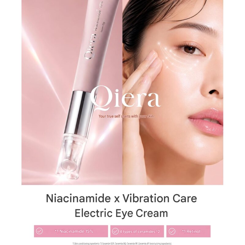 Qiera 15% Niacinamide Vibrating Eye Cream 40 g