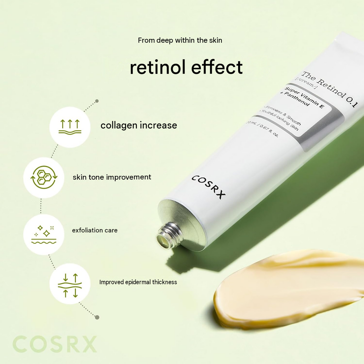 COSRX Pure Retinol 0.1 Cream, 0.7 fl oz (20 mL)