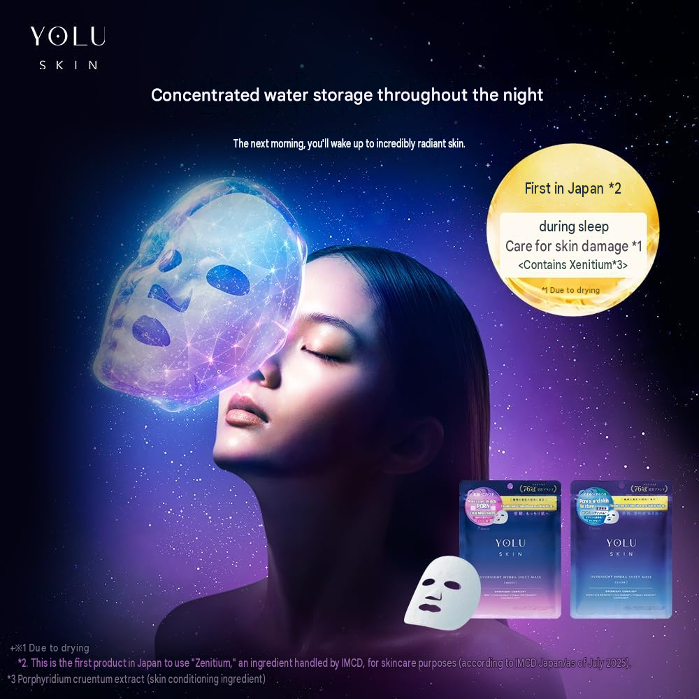 YOLU Skin Overnight Hydration Sheet Mask Clear