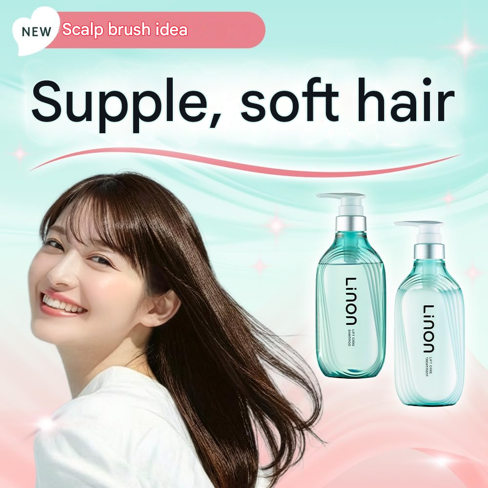 Linon Lift Care Shampoo & Treatment Refill Set – Fresh Fruity Floral Scent 350mL