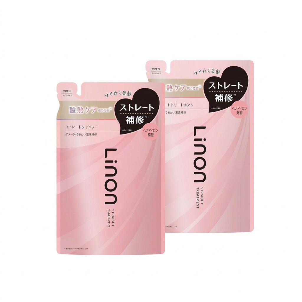 Linon Straight Maintenance Shampoo & Treatment Set – Refill 350mL