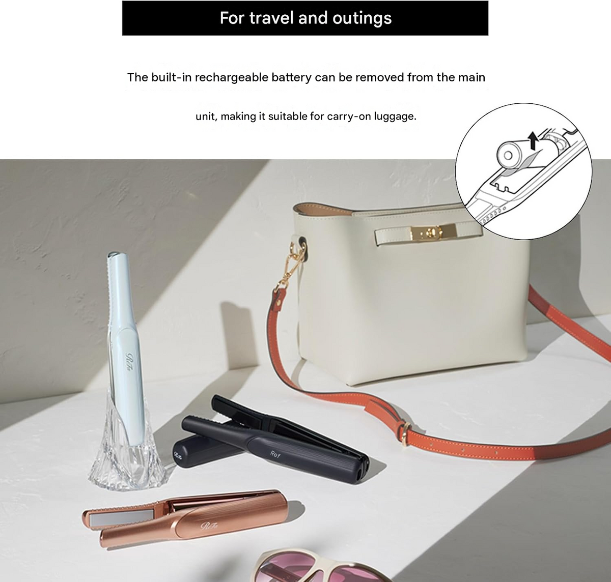 ReFa Finger Iron ST Hair Straightener – Hair Arrangement Guide Book & Shopper Included