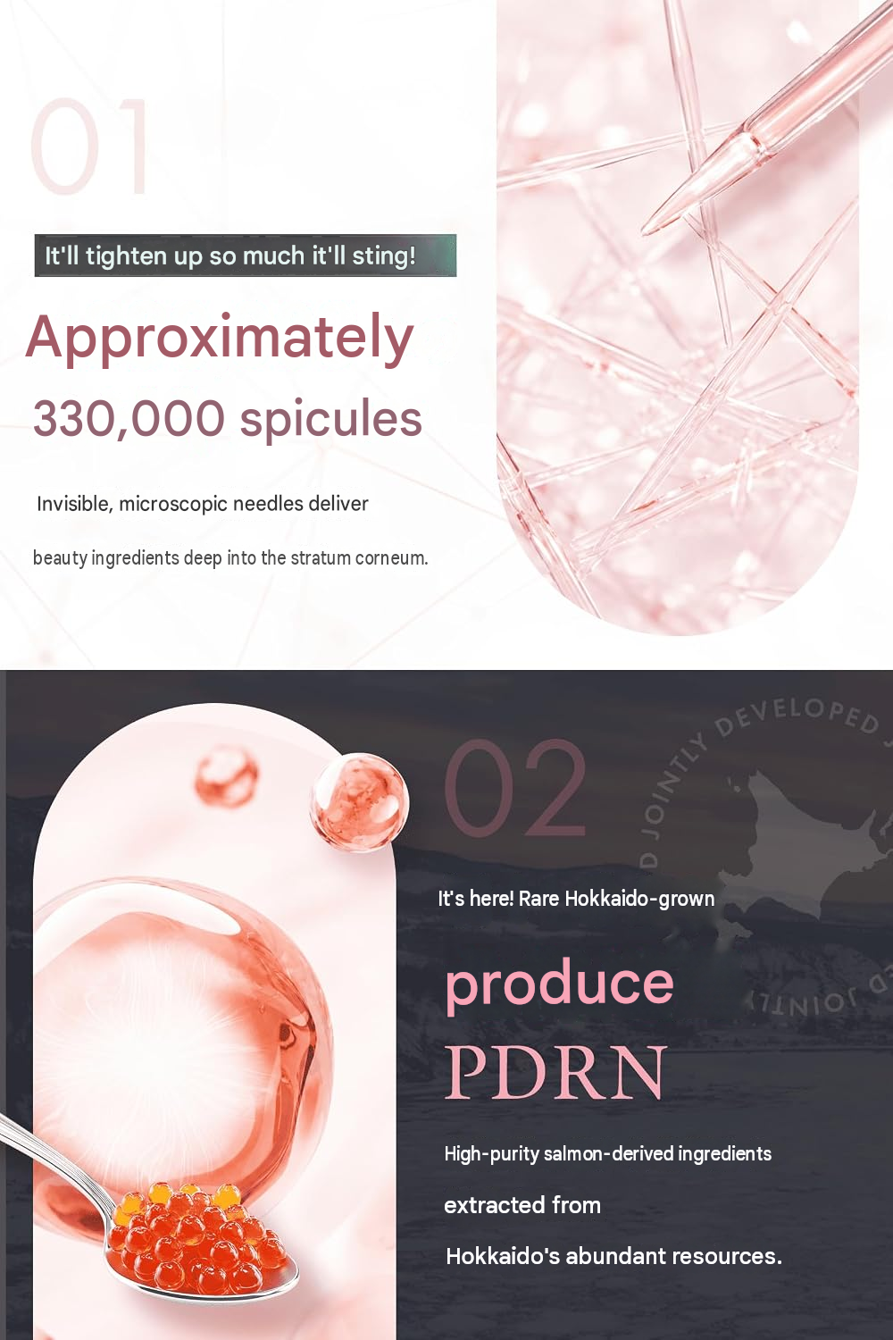 Hokkaido PDRN Needle Lift Serum – Spicule, Glutathione & Niacinamide, 30g